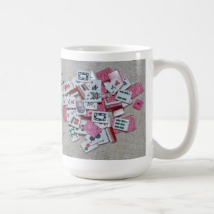 Caneca De Café Aqui… palhaço, palhaço!! Azulejos cor-de-rosa