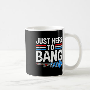 Caneca De Café Aqui Para Bang Shirt Fireworks Celebração 4 De Ju