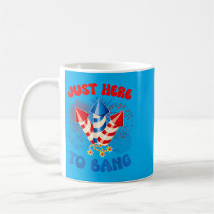 Caneca De Café Aqui Para Bater Bandeira Americana Engraçada 4 De 