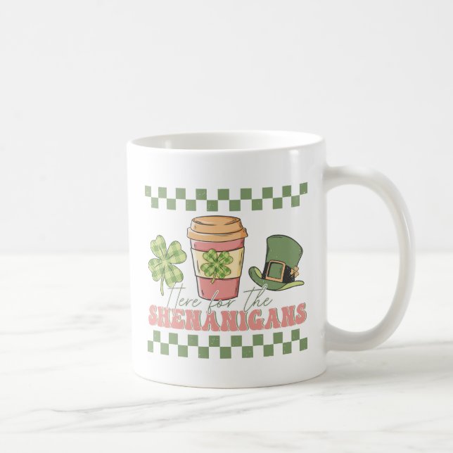 Caneca De Café Aqui Para Os Shenanigans - Café De Véu (Direita)