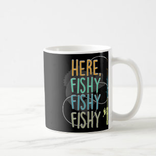 Caneca De Café Aqui Pescador Pesca Peixe Rod Pesca Sayi