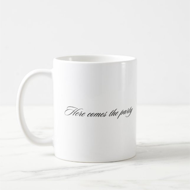 Caneca De Café Aqui vem a madrinha da festa (Esquerda)