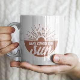 Caneca De Café Aqui vem o sol