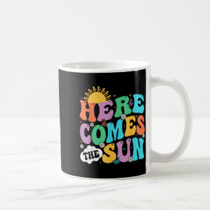 Caneca De Café Aqui Vem O Sol Férias De Verão Praia Família