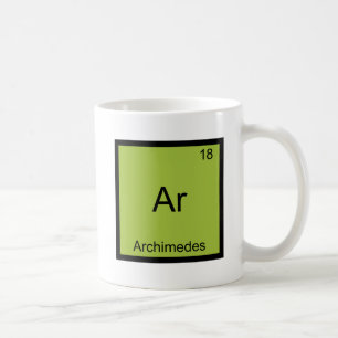 Caneca De Café Ar - Arquimedes Camiseta Engraçada Símbolo Element