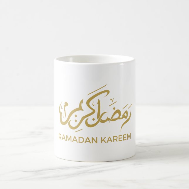 Caneca De Café Árabe islâmico Ramadan Kareem (Centro)