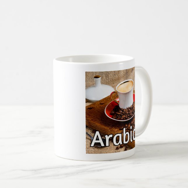 caneca de café arabica #4B (Frente Esquerda)