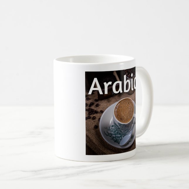 Caneca De Café Arabica Café Mug #2B (Frente Esquerda)