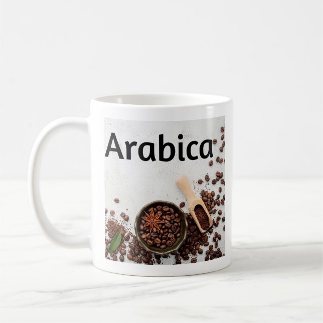 Caneca De Café Arabica Café Mug #3A (Esquerda)