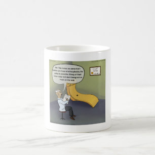 Caneca De Café Aranha Com Aracnofobia Tirinha Engraçada