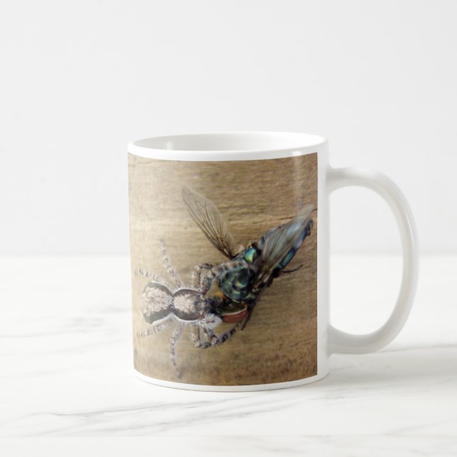 Caneca De Café Aranha e mosca (Direita)