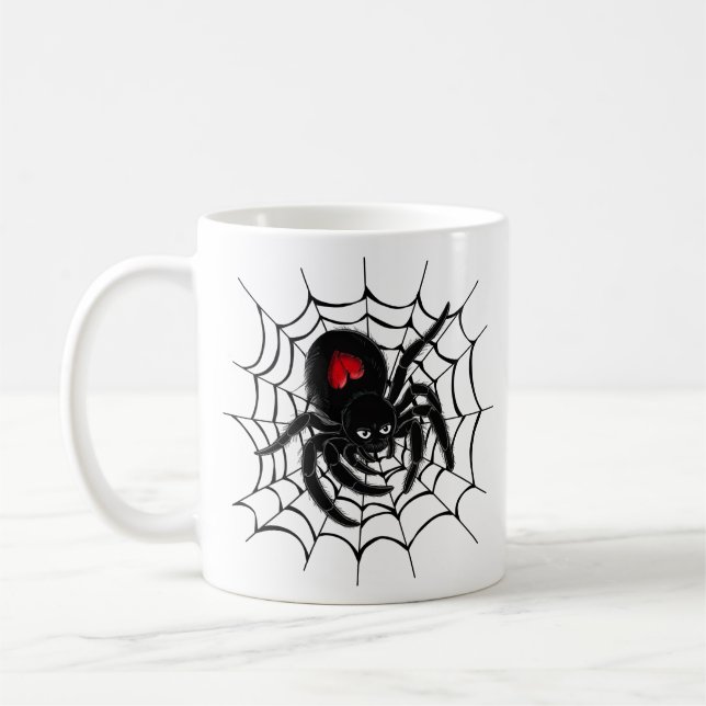 Caneca De Café Aranha Negra na Web (Esquerda)