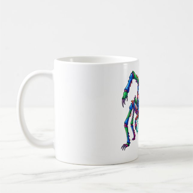 Caneca De Café Aranha Neon Furiosa (Esquerda)