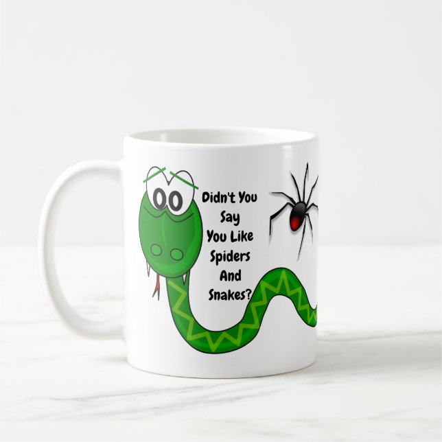 Caneca De Café Aranhas e Cobras (Esquerda)