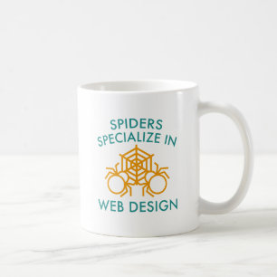 Caneca De Café Aranhas Especializadas No Design Da Web