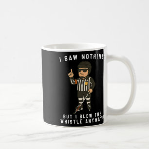 Caneca De Café Árbitro de Hóquei no Gelo Cego – Esporte de Desenh