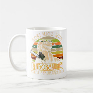 Caneca De Café Arborista Engraçado Trepador de Árvores Lenhador D