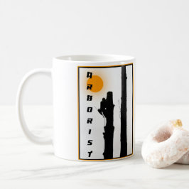 Caneca De Café Arboristas Mug: Alpinista Ascensão da silhueta