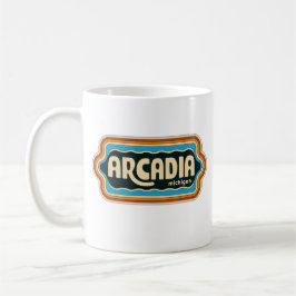 Caneca De Café Arcadia 70s Retro Michigan Vintage