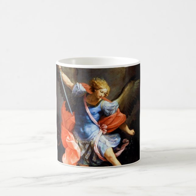 Caneca De Café Archangel Michael trSample Satã Guido Reni (Centro)