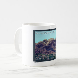 Caneca De Café Arches National Park Poster