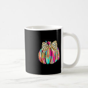 Caneca De Café Arco Coquete Pumpkin Temporada Outono Folhas de Ou