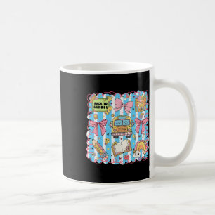 Caneca De Café Arco Coquette Cute School Bus Rapariga Estudante D