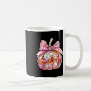 Caneca De Café Arco Coquette Pumpkin Season Ação de Graças Autumn