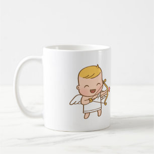 Caneca De Café Arco Cupido Cujo Dia de os namorados De Seta De Am