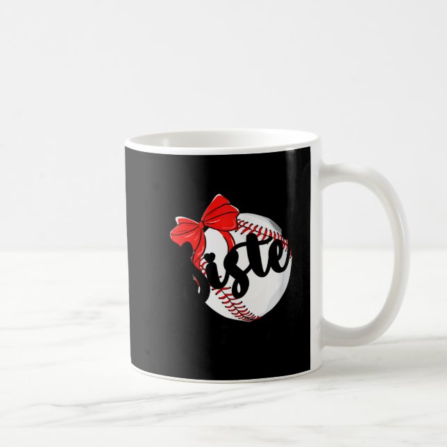 Caneca De Café Arco da Irmãzinha de Beisebol Fã Mais Fofa (Direita)
