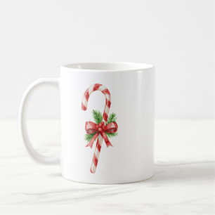 Caneca De Café Arco de Cane de Açúcar Natal Clássico