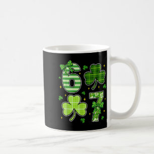 Caneca De Café Arco de coquete shamrock 67 dia de st patricks 6 7
