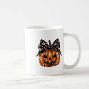 Caneca De Café Arco de coquetes fofinho Pumpkin Mulheres de Hallo