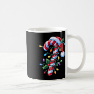Caneca De Café Arco De Coquette Candy Cane É Um Bom Natal Para Mu