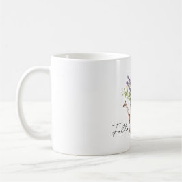 Caneca De Café Arco de Flores de Lavanda