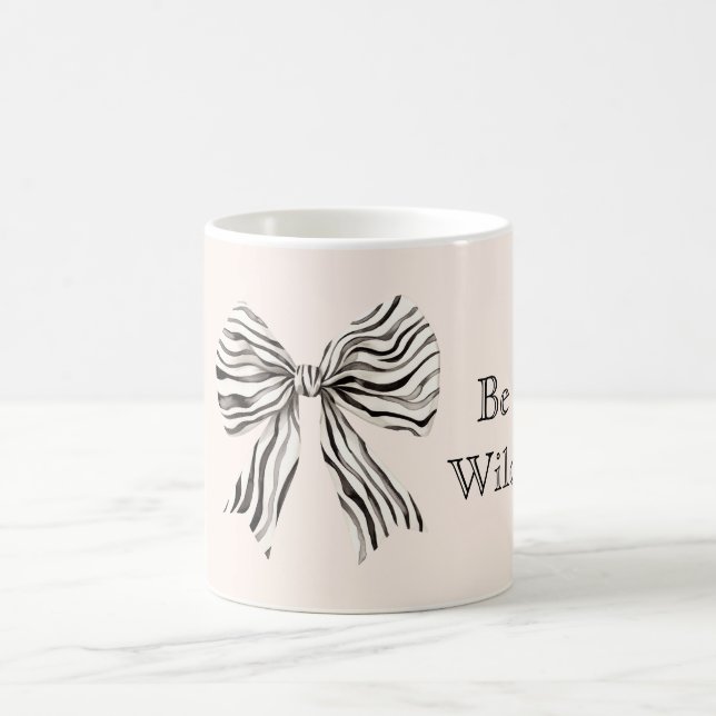 Caneca De Café Arco de Impressão de Zebra Seja Selvagem (Centro)