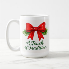 Caneca De Café Arco de Natal Coquette - ✨ Mágica Mensageira