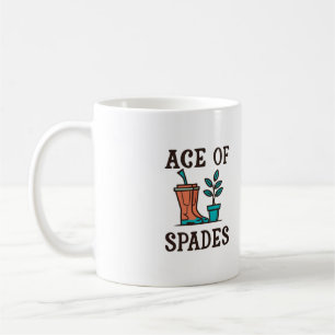 Caneca De Café Arco de Spades, plantas de jardinagem engraçadas