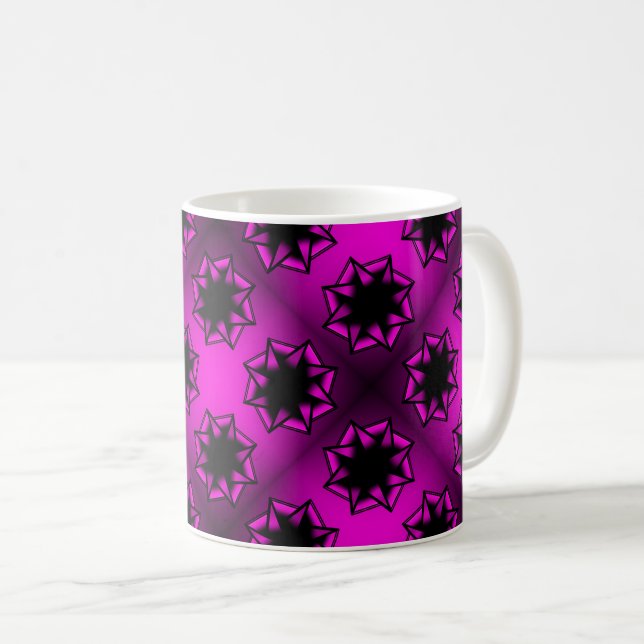 Caneca De Café Arco Estrela Gradiente Rosa Quente (Frente Esquerda)