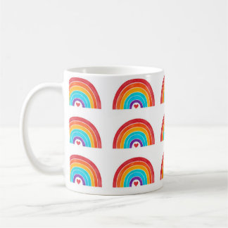 Caneca De Café Arco-Íris - Adicione seu nome