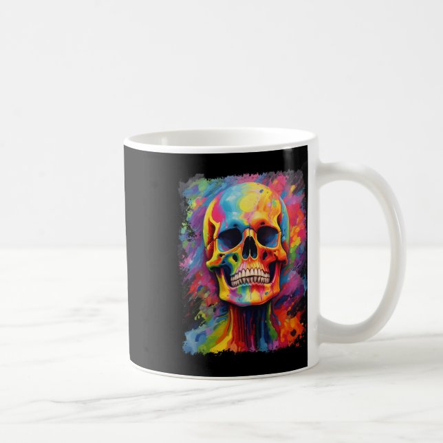 Caneca De Café Arco-Íris Anatomia Anatomia Assustadora Halloween (Direita)