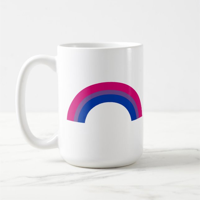 Caneca De Café Arco-íris Bissexual (Esquerda)