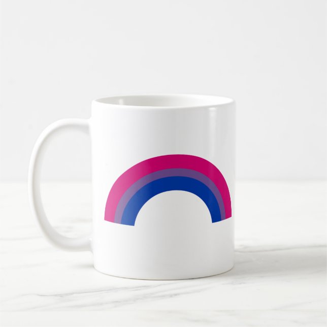 Caneca De Café Arco-íris Bissexual (Esquerda)