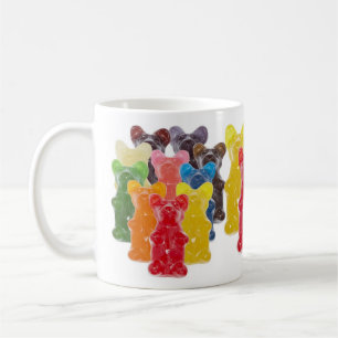 Caneca De Café arco-íris cores doce amante doce ursinho