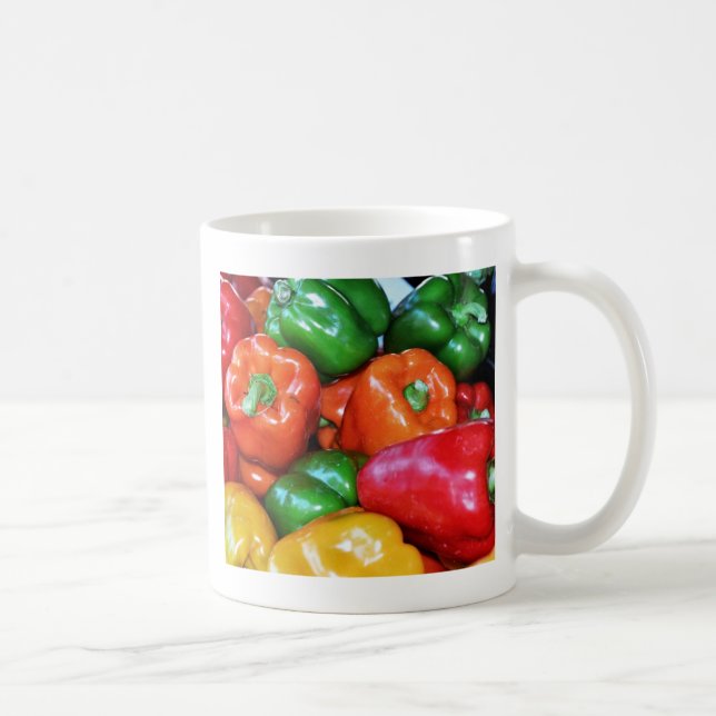 Caneca De Café Arco-íris da pimenta (Direita)