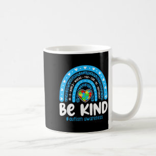 Caneca De Café Arco-íris de Conscientização do Autismo Em Abril U