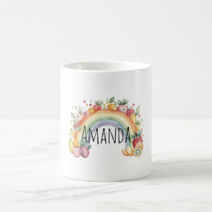 Caneca De Café Arco-íris de Frutas