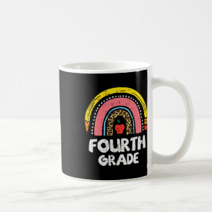 Caneca De Café Arco-íris de leopardo da quarta série do primeiro