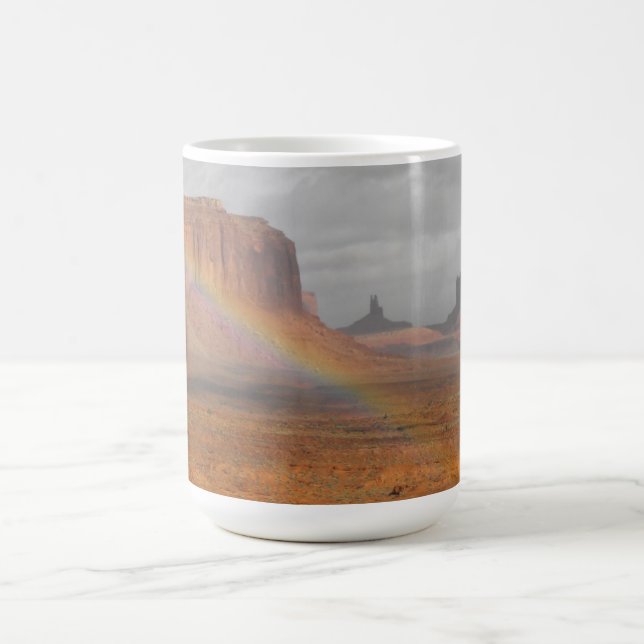 Caneca De Café Arco-íris do deserto (Centro)