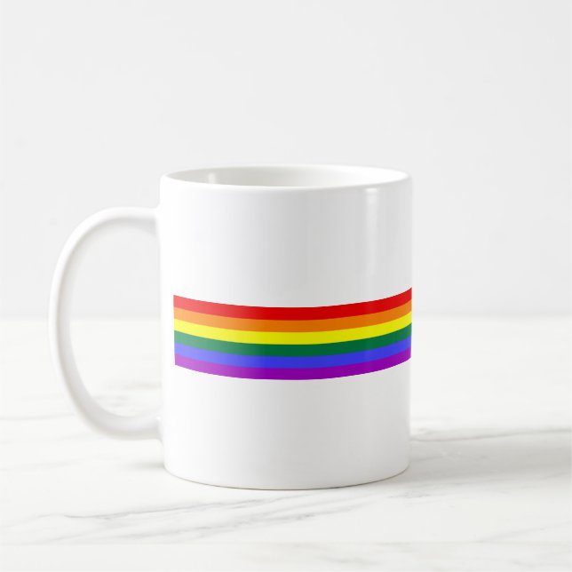Caneca De Café Arco-íris do orgulho de LGBT (Esquerda)